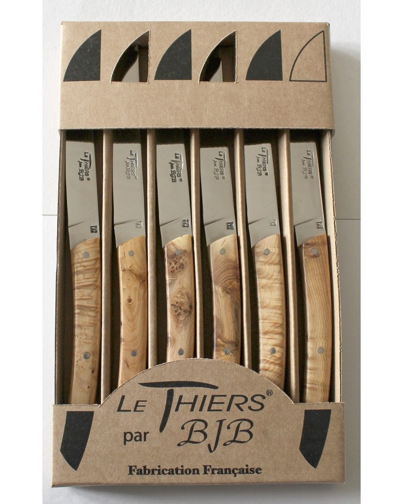 Coffret Le THIERS®, manche en bois de genévrier LE THIERS PAR BJB