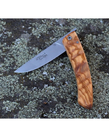 Couteau de chasse Cudeman, manche en bois d'olivier ⚔️ Boutique Épées