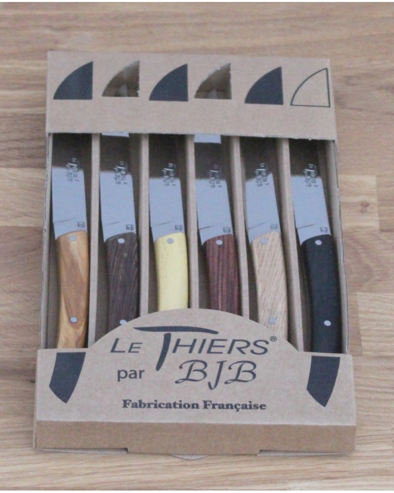 Couteau Coffret de 8 LE THIERS® Table bois divers PONSON Couteliers