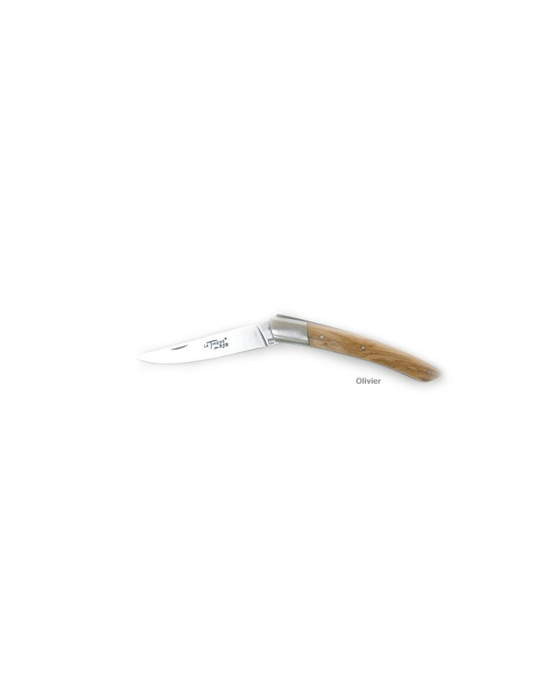 Couteau Le Thiers® manche en olivier, Fermant. 10 cm à mitre inox COUTEAUX FERMANTS Couteau Le Thiers® manche en olivier, Fermant. 10 cm à mitre inox COUTEAUX FERMANTS