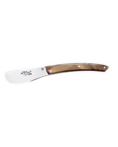 Couteau Tartineur Le Thiers Manche Plexi Couleur - Inox - Fabriqué En France
