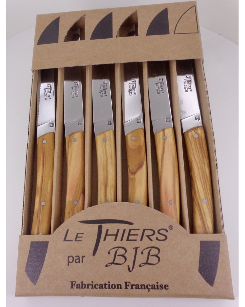 Set de 6 Couteaux Le Thiers en Bois de Genévrier